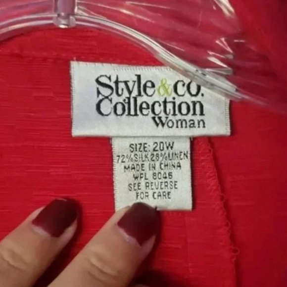 Red Dress and blazer set size 20w - Picture 4 of 5